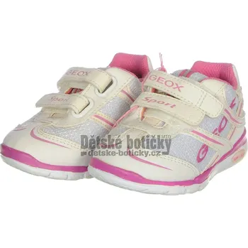 Chlapecké tenisky Geox B32H8H 014AF C0563 white/fuchsia výprodej 21