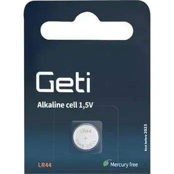 Článková baterie Baterie LR44 (AG13) Geti Alkalická