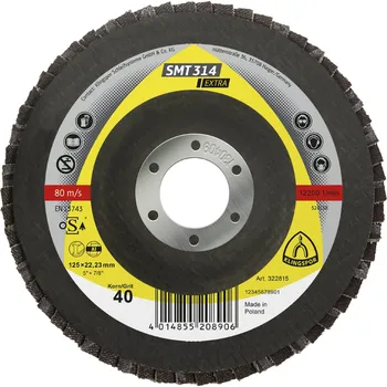 Brusný talíř Brusný lamelový talíř, vydutý, smt 314 extra, 125x22,23/40