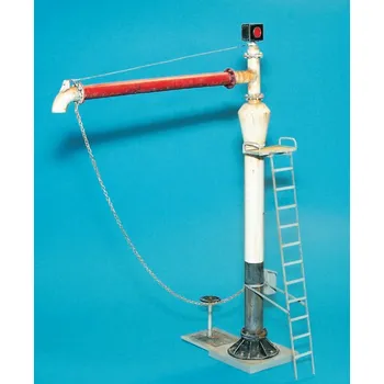 Plastikový model Plusmodel 1/35 Railway water pump (19 resin parts,PE, chain)