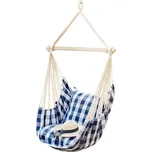 Hamaka Cushion modré/bílé