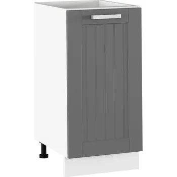 Kuchyňská skříňka Spodní skříňka, tmavě šedá/bílá, JULIA TYP 52