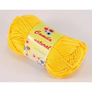 Příze Příze Camila natural - žlutá - číslo barvy 180