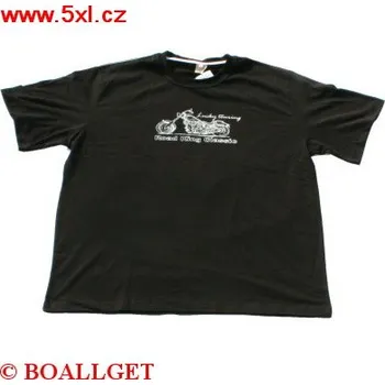 Pánské tričko Pánské tričko černé s potiskem motorky krátký rukáv ODE-P60071 - 150