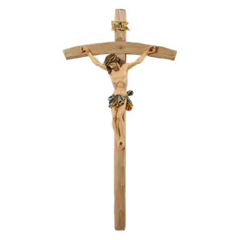 Vánoční dekorace Ornatis Ježíš na Kříži Provedení: Malované, Velikost stojících figur dospělých postav: 9x20 cm Dřevěný ručně malovaný ježíš Kristus na kříži