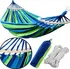 Houpací síť Azar Hamaka 200 x 80 cm modré pruhy