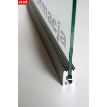 LED osvětlení Ledshopik LED profil na sklo EX-ALU - LED profil EX-ALU - 3m