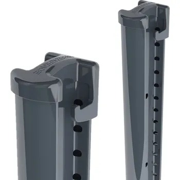 Sloupek Bekafix, výška 1475 mm, do betonu, antracit, pozinkovaný, poplastovaný