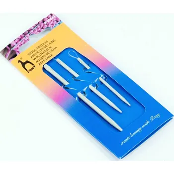 Jehly na sešívání pleteniny - 3 kusy - průměr 2,25 mm - 3,25 mm