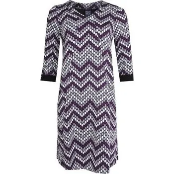 Dámské šaty Šaty fialovo - bílo - černé Point Neuf ODE-V2639 - 3XL