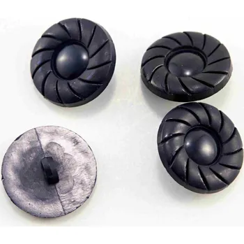 Knoflík Knoflík se spodním přišitím - temně modrá - průměr 2,2 cm