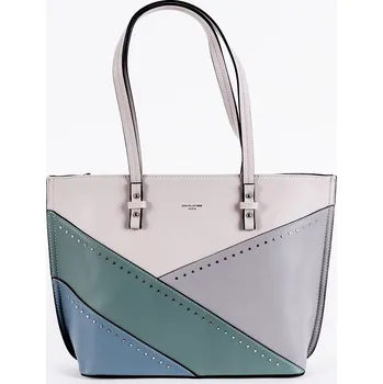 Velká světlešedá kabelka na rameno David Jones 6231-2