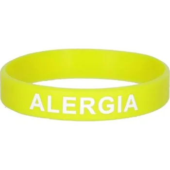 Náramek Silikonový náramek záchrany – Alergie