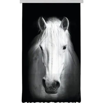 Závěs Fotozáclona AGdesign neprůhledná, Kůň 140 x 245 cm