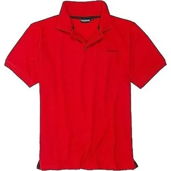 Pánské tričko Pánská polokošile - tričko s límečkem červené Adamo 5XL - 8XL krátký rukáv Adamo - 5XL