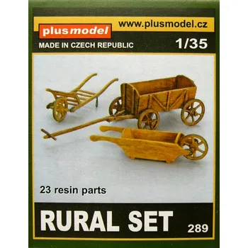 Plastikový model Plusmodel 1/35 Rural set (23 resin parts)