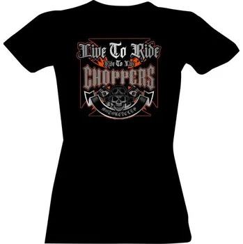 Dámské tričko Tričko s potiskem Choppers-Live-orange-girl dámské