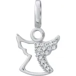 Silvego Třpytivý stříbrný přívěsek Anděl se zirkony Iris FW9292 + 2 měsíce na vrácení zboží