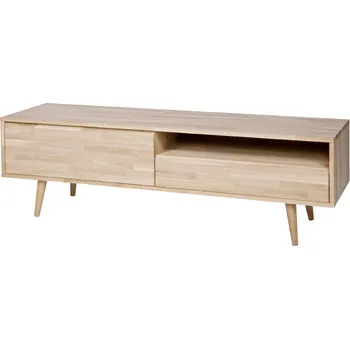 Televizní stolek WOOOD Dřevěný TV stolek TYGO světlý 150 cm 370156-E