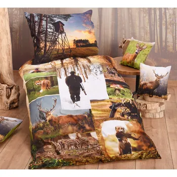 Povlečení Dětské povlečení MYSLIVOST- polštářek 40x40cm