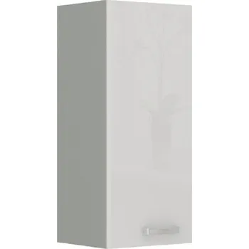 Šatní skříň Skříňka horní, bílá vysoký lesk, PRADO 30 G-72