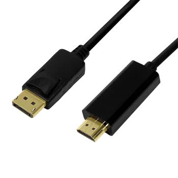 Video kabel  LogiLink Kabel DisplayPort, DP 1,2 až HDMI 1.4, černý, 1m