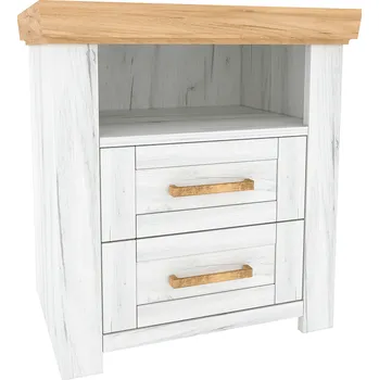 Noční stolek Noční stolek X, dub craft zlatý / dub craft bílý, SUDBURY