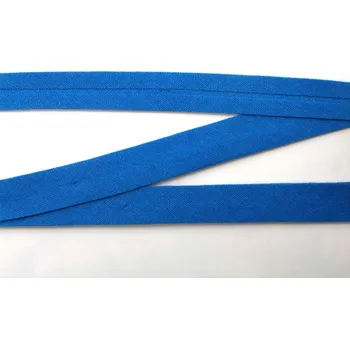 Bavlněný šikmý proužek - šíře 2 cm královsky modrá 500344