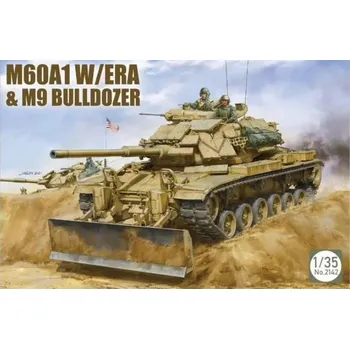 Plastikový model Takom 1/35 M60A1 w/ERA&M9 BULLDOZER