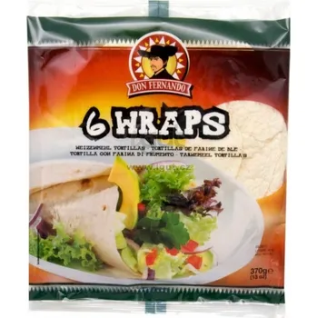 Don Fernando Tortilla Wraps 370 g Trvanlivě pečivo Don Fernando Tortilla Wraps 370 g