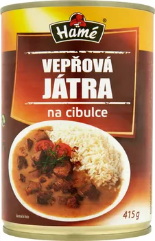 Hamé Vepřová játra na cibulce 415 g