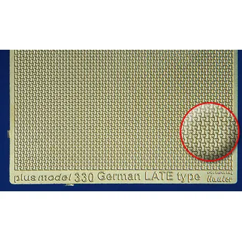 Plastikový model Plusmodel 1/35 Engraved plate - German late (PE set)