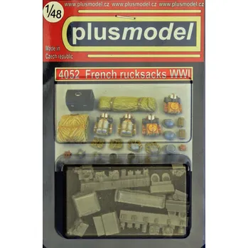 Plastikový model Plusmodel 1/48 French rucksacks WWI (resin set)