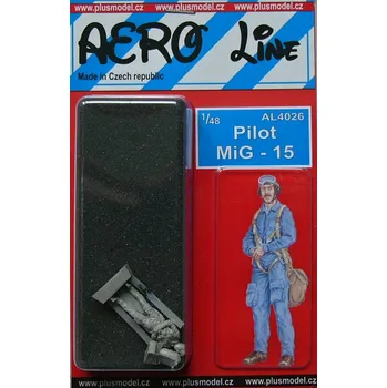 Plastikový model Plusmodel 1/48 Pilot MiG-15 (1 fig.)