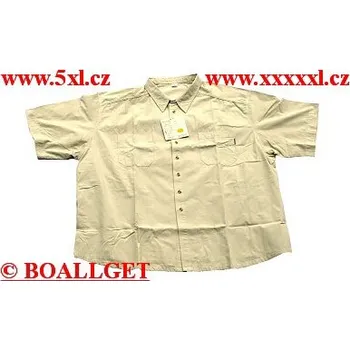 Pánská košile Pánská košile bavlna krátký rukáv béžová ODE-P14002 - 150