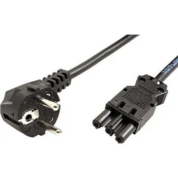 Napájecí kabel BACHMANN Kabel síťový, CEE 7/7(M) - GST18(F), 7m, černý (375.1292) - 19.07.2598