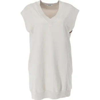 Dámské šaty Momo 8379 teplakové Šaty Itálie barva: béžová, Velikost: Univerzální