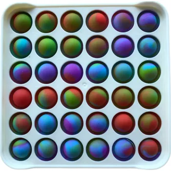 POP IT Pop It antistresová hračka Čtverec bílý tvrzený