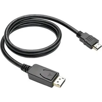 Video kabel C-TECH Kabel DisplayPort/HDMI, 1m, černý