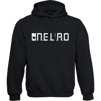 Pánská mikina Pánská mikina s kapucí N.E.U.R.O. Velikost: XXL, Barva: Černá