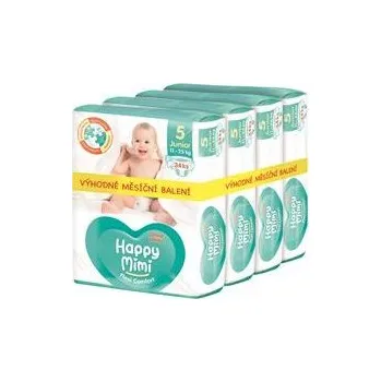 jednorázová plena Happy Mimi Flexi Comfort velikost 5 Junior 11 - 25 kg 136ks