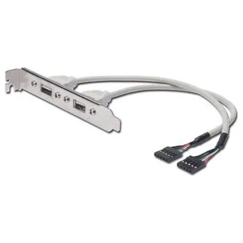 Kabel do PC PremiumCord USB vývod z MB na záslepku (2x typ A)