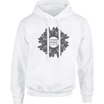 Pánská mikina Pánská mikina s kapucí New City CROSS Velikost: M, Barva: Bílá