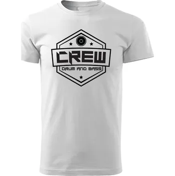 Pánské tričko Pánské tričko DNB CREW Velikost: 4XL, Barva: Bílá