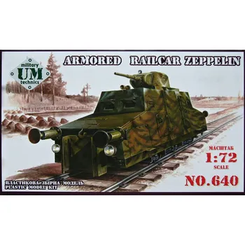 Plastikový model Unimodel 1/72 Armored Railcar Zeppelin