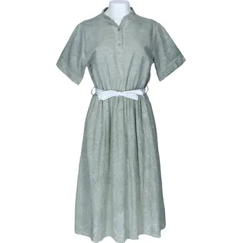 Dámské šaty 6478 šaty len Itálie barva: khaki