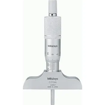 Hloubkoměr analogový 0-25 mm, výměnný nástavec z tvrdokovu (mitu-128-104)