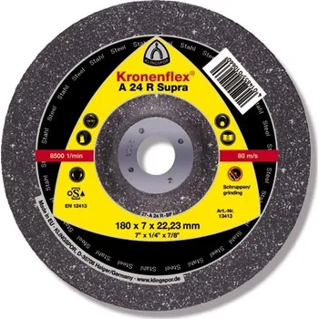 Brusný kotouč Brusný kotouč kronenflex, a 24 r supra, vydutý, 115x6x22,23, pro ruční broušení