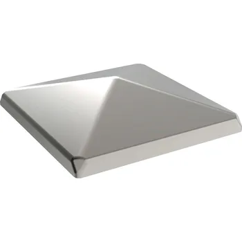 Příslušenství pro plot UMAKOV Stříška na sloupek, pozinkovaná 120x120, h30, t1,2mm, Zn