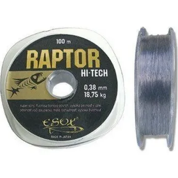 Rybářský vlasec ESOX Raptor Hi-Tech 100 - 1000 m průměr: 0,10 mm